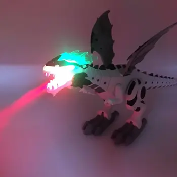 Enlarge Electric Spray Dinosaur Toy Sound And Light Fire-Breathing Mechanical Dragons Dinosaur Model Toys Kids Toys