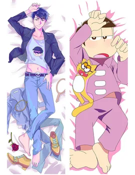 

Osomatsu San Matsuno Ichimatsu pillow cover case Double-side Printed pillow Covers Anime Bedding Hugging Body pillowcase gifts