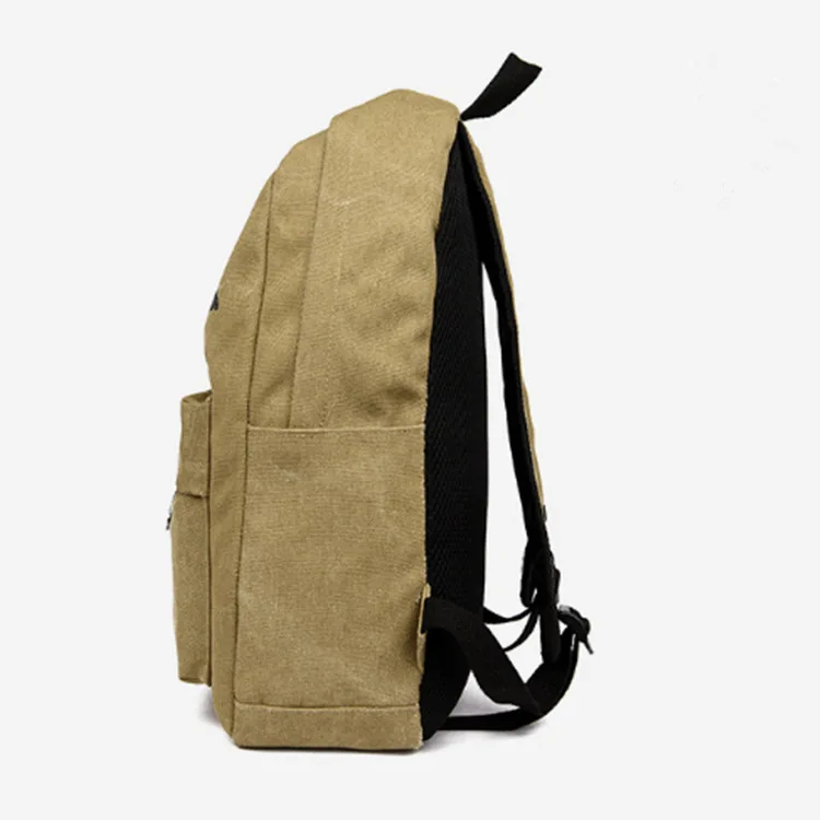 

Men's Canvas Casual Backpack Junior High School STUDENT'S High School Students Travel Casual Backpack Canvas School Bag BOY'S