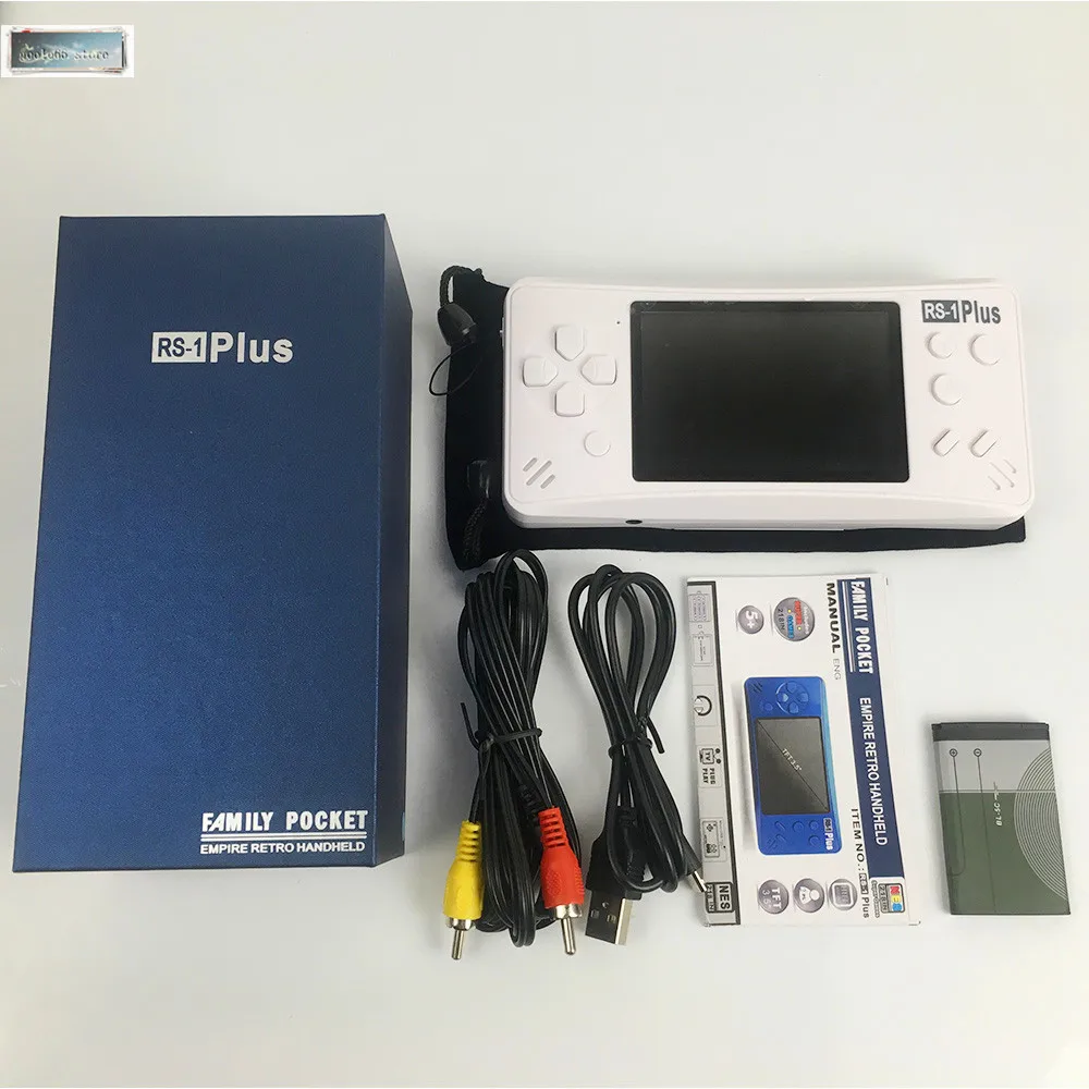 

RS-1 plus Handheld Game Console for Kids NTST/PAL optional TV output 3.5inch Full color TFT 218games Video Game Player