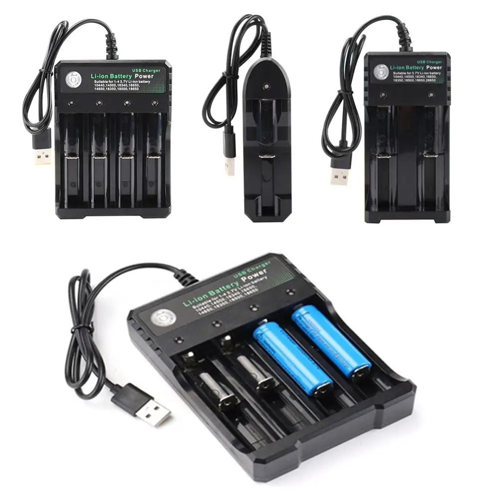 3 7 V 18650 Зарядное устройство литий-ионный Батарея USB независимой зарядкой