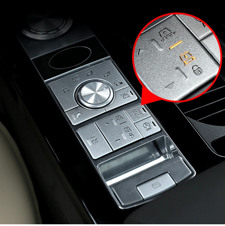 

Для Land Rover Discovery 5 LR5 L462 2017 2018 2019 автомобильные аксессуары из алюминиевого сплава шестеренка с функцией зоны защиты крышки отделки