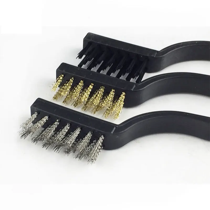7 inch tactical ar 15 gun accessories 3pcs mini steel stainless wire brush copper wire brush for rifle scope for hunting (4)