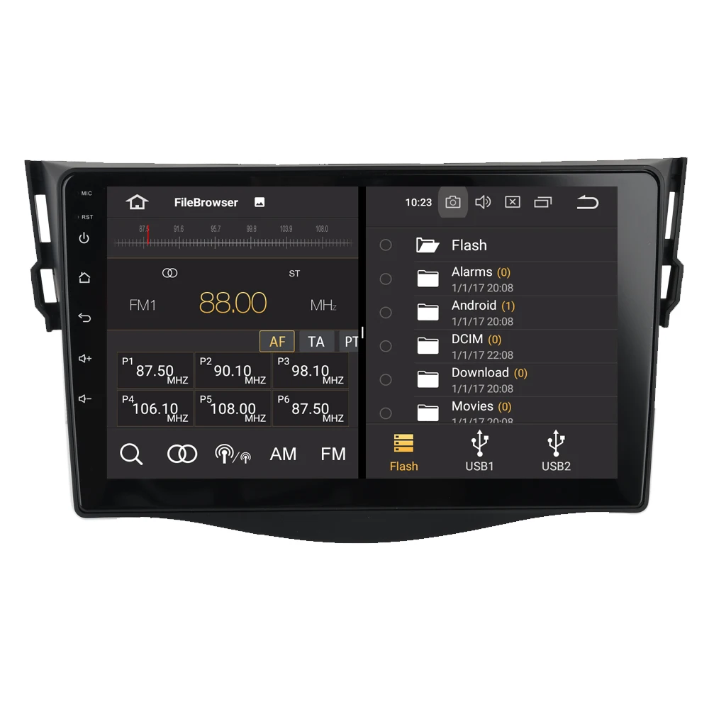 Для Toyota RAV4 2006-2012 9 дюймов Android 9,0 автомобильный магнитофон gps+ ГЛОНАСС+ Wifi+ зеркальная связь+ 4G+ Bluetooth+ OBD+ TPMS