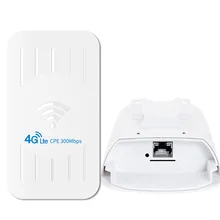 Outdoor WiFi Router 4G SIM Card 300mbps Wireless Bridge CPE / 4G Router 1km Range Expansion Router For IP Camera And 24 V Poe