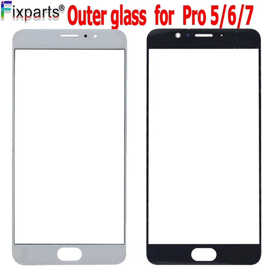 Meizu Pro 5 Outer Glass Lens 7 Plus Front 6 screen Panel Replacement Parts meizu pro7 | Мобильные телефоны и аксессуары