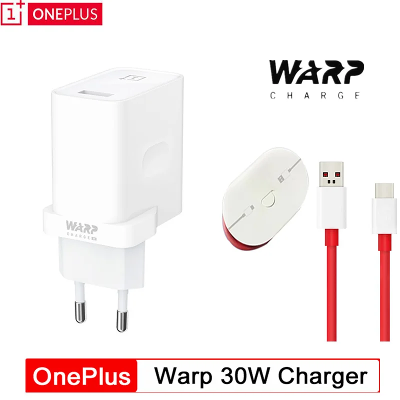 Оригинальное зарядное устройство OnePlus Warp 5 в 6 А блок питания 30 Вт для ЕС и США