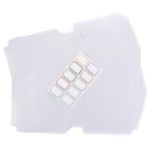10 feuilles/ensemble Transparent auto adhésif Film livre couverture étui sécurité étanche matériel pour les élèves de l'école