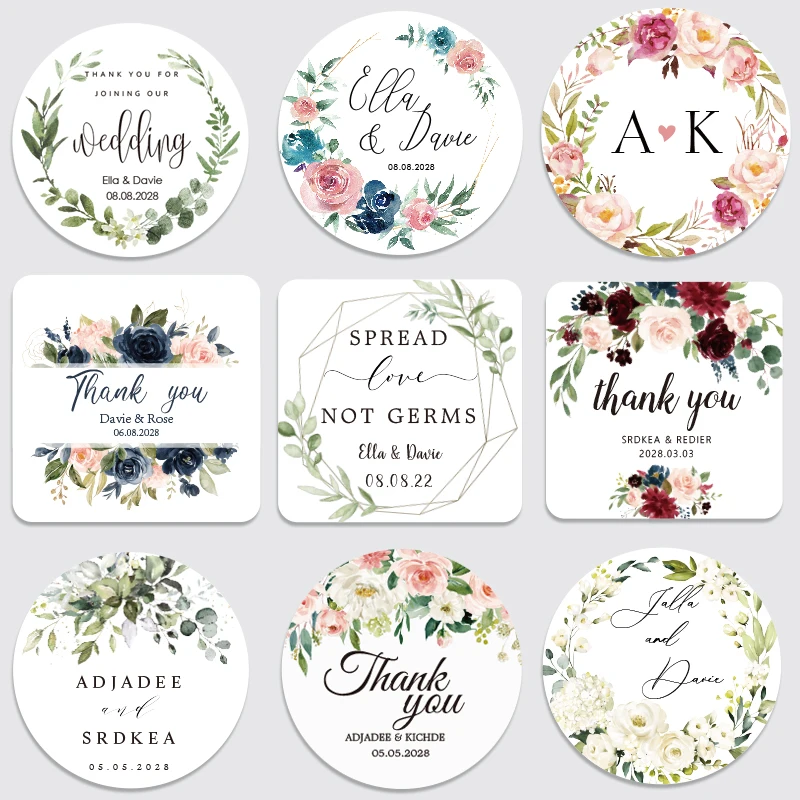 1.5 Love is Sweet Personalized 1.5 STICKER Wedding Shower Favor STICKER choose your amount sold in sets of 20 STICKERS