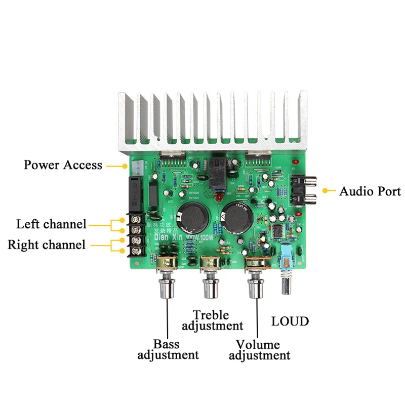 TDA7294 High Power Amplifier Board 2.0 Channel 2*100W Audio Amplifiers For Home Sound Speaker Audio DIY Dual AC 20-26V