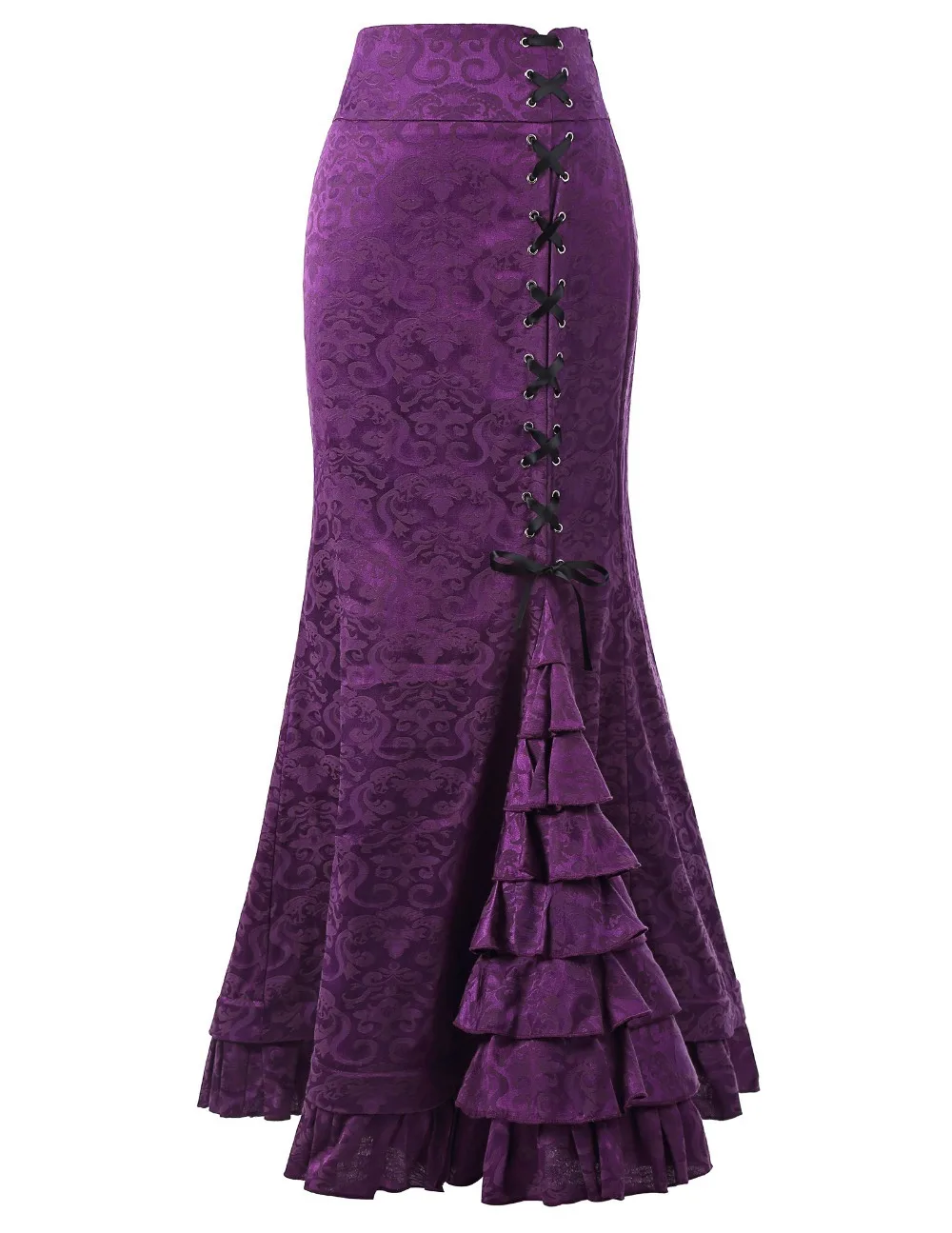 Новая модель пояса Longuette модная юбка Хорошо Продает жаккард рыбий хвост женский