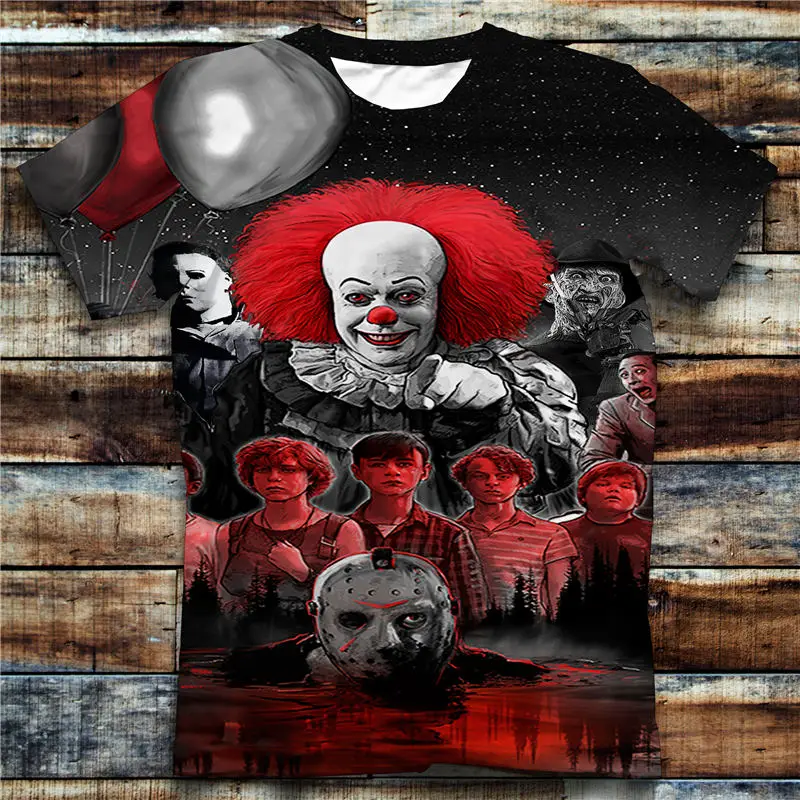

2019 New Summer Fashion Tees Jason 3D Printed Men's Tops Unique Clothing Loose Short Sleeve T shirt Drop Shipping