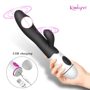 Rabbit Vibrator Sucking Vibration Dildo for Women Dual Motor Heating Female Masturbator G Spot Clitoris Sucker Vibrator Sex Toys 6