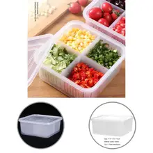 

Storage Box Tightly Sealing BPA Free Separate Grids Stackable Food Organizer Case Food Storage Holder Food Container