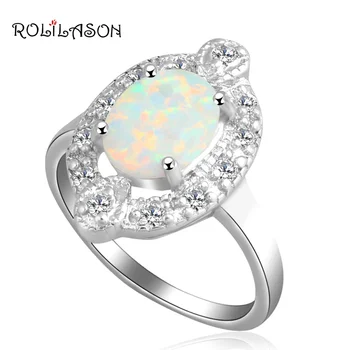 

Royal Designer Wholesale & Retail Fire Opal Silver Stamped Prom party fashion jewelry Rings USA size #6.5 OR468