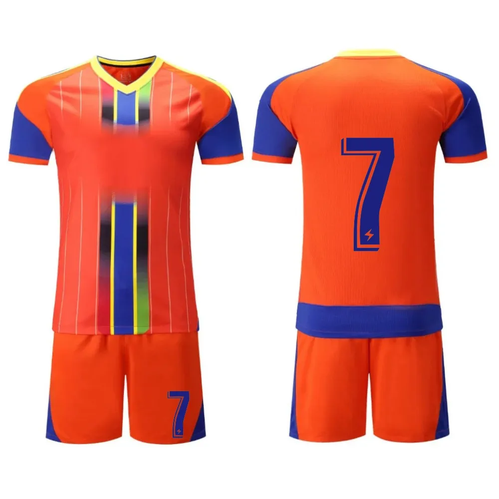 19-20 Новая мужская футбольная форма для мальчиков, Молодежные Futbol комплекты, Молодежная футболка футбол, Футбольная Футболка костюм футболка с шортами пользовательское имя No - Цвет: No. 7