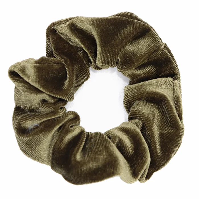 Velvet-Olive green Новое поступление, женские зимние Бархатные резинки для волос, аксессуары для волос, Женский держатель для конского хвоста - Цвет: Velvet-Olive green