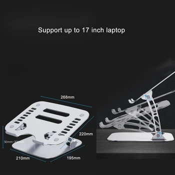 

Foldable Aluminum Height Angle Adjustable Computer Laptop Holder Stand Mount M76A