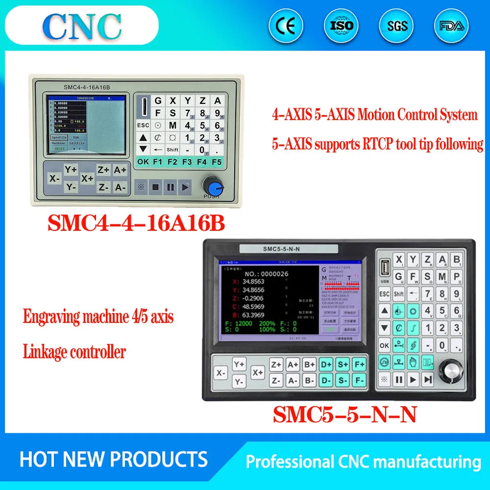Smc4-4-16a16b 4 axes CNC Motion Controller pour Graviermaschine système fiscal 