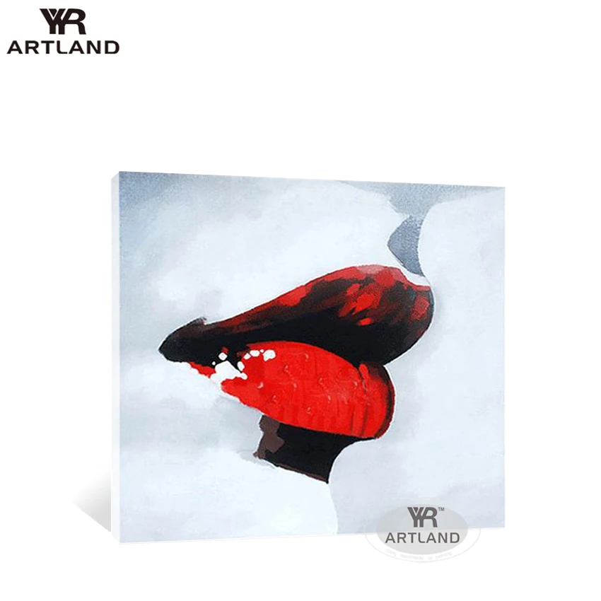 

Скандинавские абстрактные красные губы пейзаж Ручная работа abstarct картина маслом на холсте настенная художественная картина для гостиной спальни лучший подарок