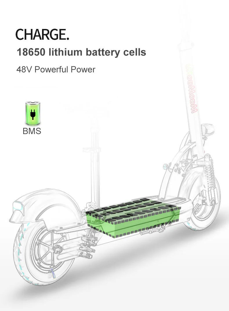 10-дюймовый электрический скутер 48v2000w высокоскоростной двигатель Максимальная скорость 50 км/ч(передний и задний ход двойная подвеска е-скутер способный преодолевать Броды