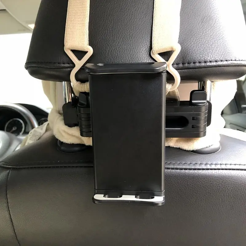 Car 4-12 Inch Mobile Phone Holder Foldable Tablet Stand Back Seat Headrest Mount