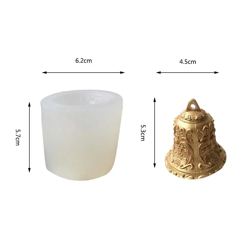 Рождественские колокольчики форма Арома свеча гипсовая форма Ar декоративная свеча форма для муссовых тортов форма DIY силиконовая Рождественская форма
