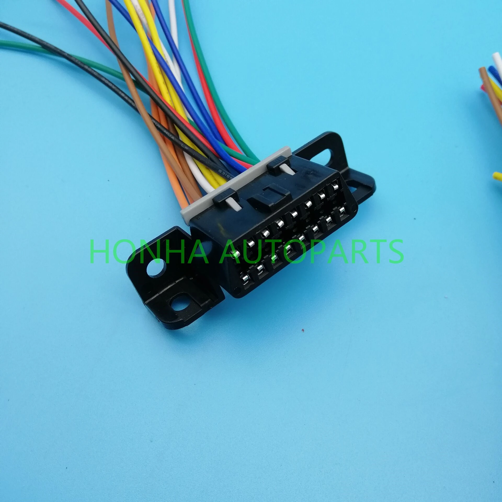 OBD 16pin obd2 Connector OBD2 16Pin Female Angle Connector OBD 2 Wire  Sockets obd ii Adapter Diagnostic Tool ODB|Cables, Adapters & Sockets| -  AliExpress