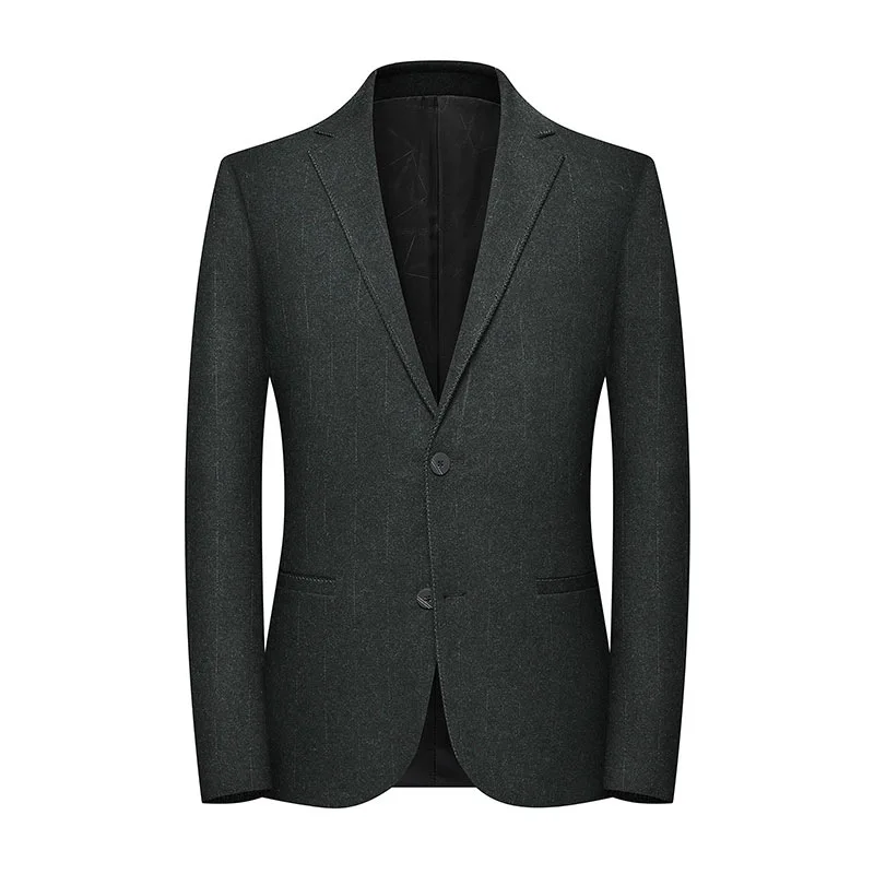 Europe Men Solid Line Blazers Wool Regular Full Sleeve Blazer Jacket Smart Casual Business Suit Male Fashion Slim Fit Coat Green Europe Men Solid Line Blazers Wool Regular Full Sleeve Blazer Jacket Smart Casual Business Suit Male Fashion Slim Fit Coat Green