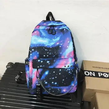 

Backpack Women Casual Travel Bag School Students Backpacks Star Universe Space Printing Shoulder Bags Men Backpack C147