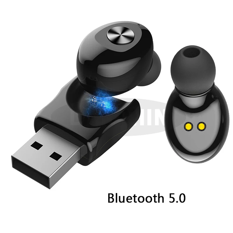 USB спортивная Гарнитура Bluetooth 5,0 TWS Bluetooth беспроводные наушники стерео наушники с микрофоном для iPhone