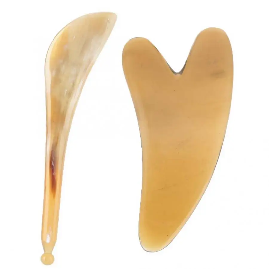 Body Relax Natural Horn Guasha Board Scraping Plate Body Health Care Massager Tool Massage Relaxation