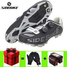 Sidebike/Мужская обувь для велоспорта; sapatilha ciclismo; mtb Bike; горный велосипед; Ультралегкая обувь для велоспорта с самоблокирующимся покрытием; Sapatos de ciclismo