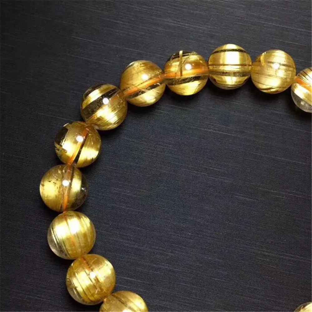 Gold Rutilated Titanium Quartz Bracelet (5)