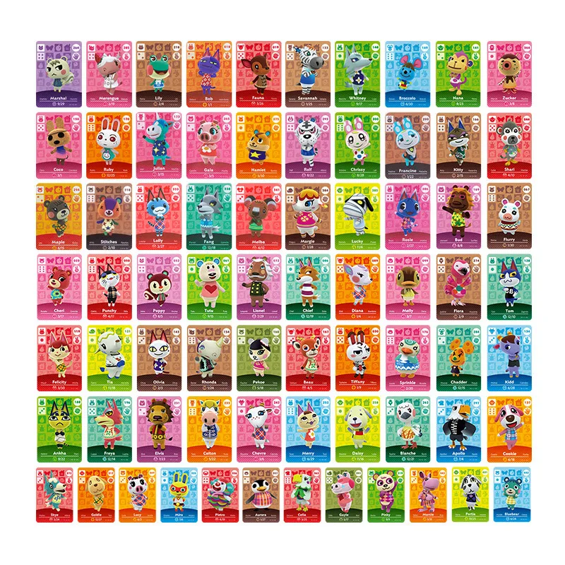 Para cruzar por 72 Uds Ntag215 chip perfectamente compatible con Animal Crossing tarjetas Mini tamaño 31mm x 22mm