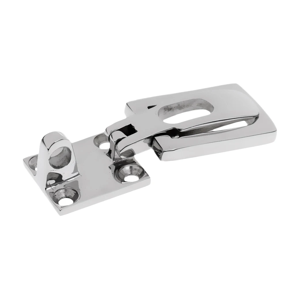 316 Stainless Steel Boat Door Latch Catch, Anti-Rattle Hold Down Clamp Lock, Marine Hardware, 2 3/4 inch 70mm - Silver