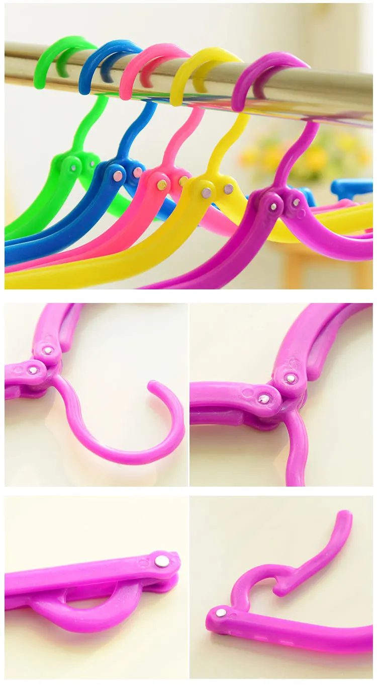 Multi-functional Anti-slip Clothes Hanger Folding Hanger Magic Travel Clothes Hanger Plastic Clothes Hanger Manufacturers Direct