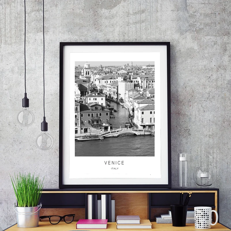 Black-White-Venice-City-View-Photo-Poster-Print-Italy-Travel-Gift-Venice-Map-Canvas-Painting-Wall (1)