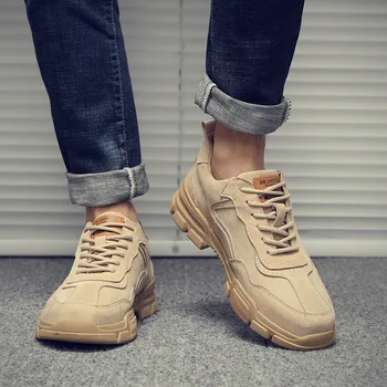 

2019 Men's Work Shoes Outdoor Sneakers Men Mesh Shoes Non-slip Wear-resistant Fishing Shoes Male Desert Shoes Y2-65