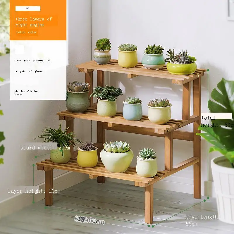 Para Macetas стойка для лестницы Jardin Estanteria Plantas Rak Bunga деревянная Крытая растительная