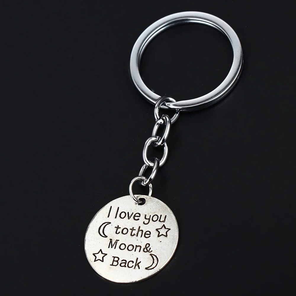 JewelryEveryday Moon Keychain Love You to The and Back Couples