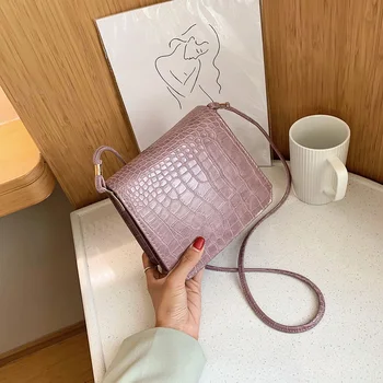

Mini Stone Pattern Leather Vintage Crossbody Bags for Women 2020 New Luxury Handbags Sac a Main Chain Mini Women's Shoulder Bag