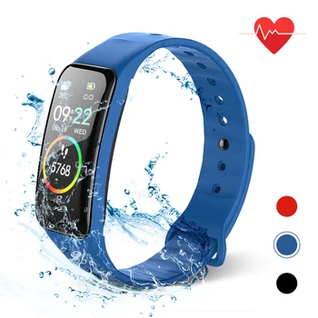 

IP67 Smart Bracelet Women Men Fitness Tracker Watch Heart Rate Blood Pressure Step Counter Calorie Counter Sleep Monitoring