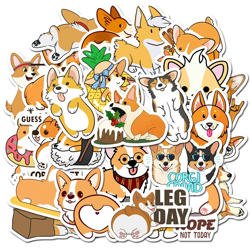

Cute Corgi Pet Dog Bullet Journal Decorative Washi Stickers Scrapbooking Sticker Label Diary Stationery Album Stickers