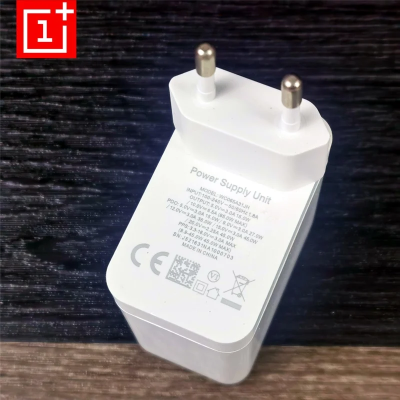 Original Oneplus Warp Charge 65 Charger Fast Charge 65W Dash Chargers Oneplus 5t Adapter For OnePlus 8T/8/7T/7/6T/6/5/ 6A Cable usb c 20w