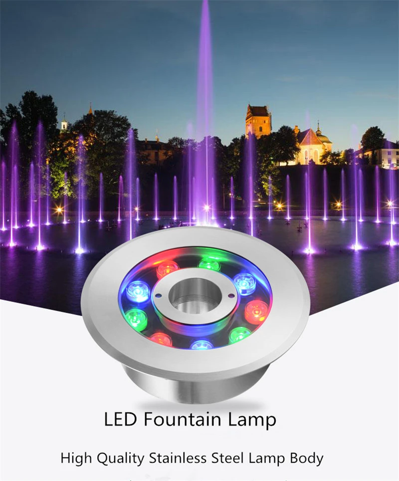 Water Fountains Pool Led Lights Underwater Light Dive Light Water
