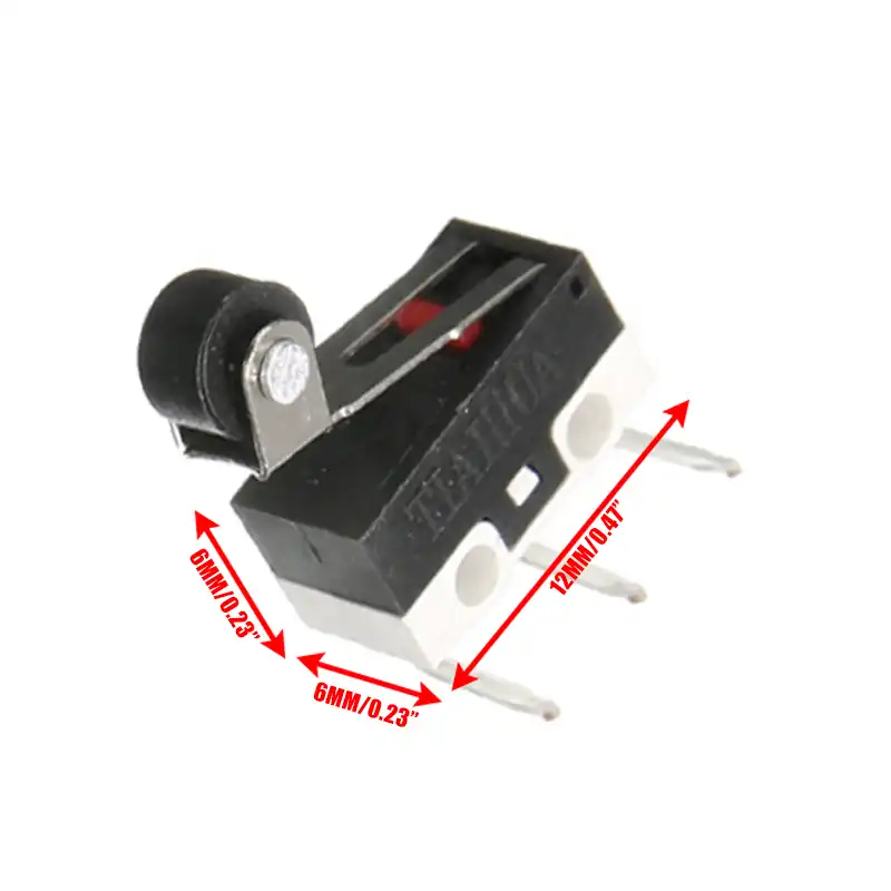 5pcs Mini Roller Lever Actuator Microswitch SPDT Sub Miniature Micro Switch *# 