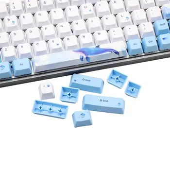 

Whale Dye-Sublimation Mechanical Keyboard Cute Keycaps PBT OEM Profile Keycap For GH60 GK61 GK64 Keyboard