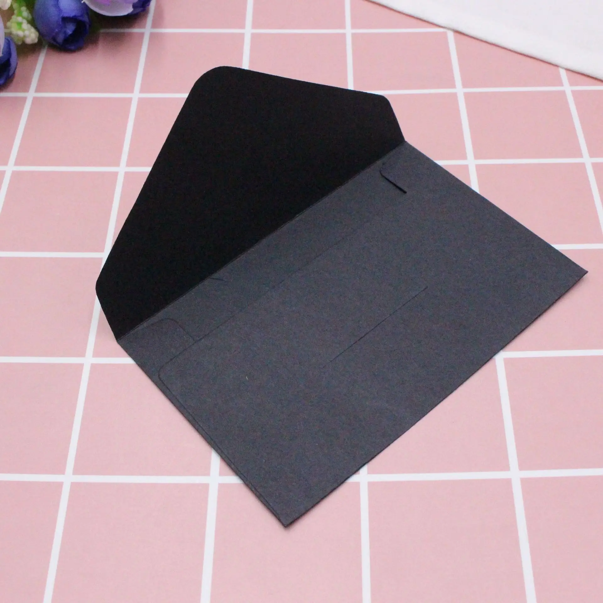 20 шт. классическая белая черная крафт-бумага пустой мини-бумажный оконный конверт Свадебный конверт для приглашения подарок конверт