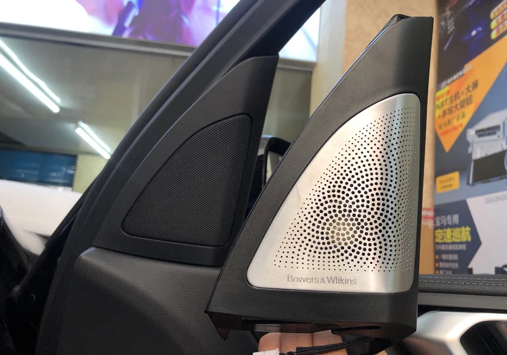 프론트 도어 LED 스피커 커버, BMW G05 X5 시리즈 네온 앰비언트 조명, 오디오 무손실 사운드, HiFi 음악 스테레오 스피커 커버